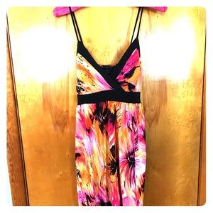Never worn Empire Color splash dress